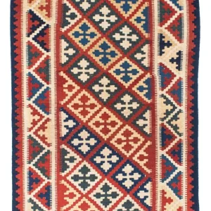 Kelim Teppich - Oriental 160 x 112 cm - rot