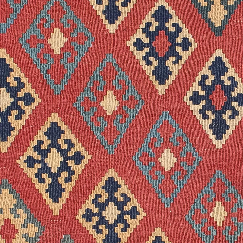 Kelim Teppich - Oriental 161 x 96 cm - dunkelrot