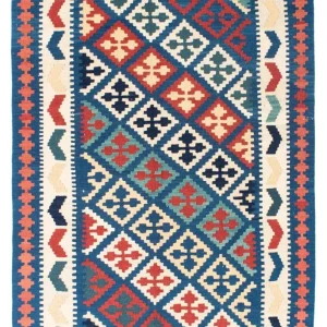 Kelim Teppich - Oriental 170 x 128 cm - blau