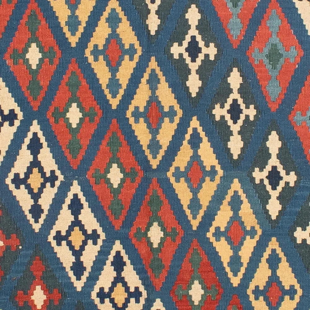 Kelim Teppich - Oriental 174 x 148 cm - blau