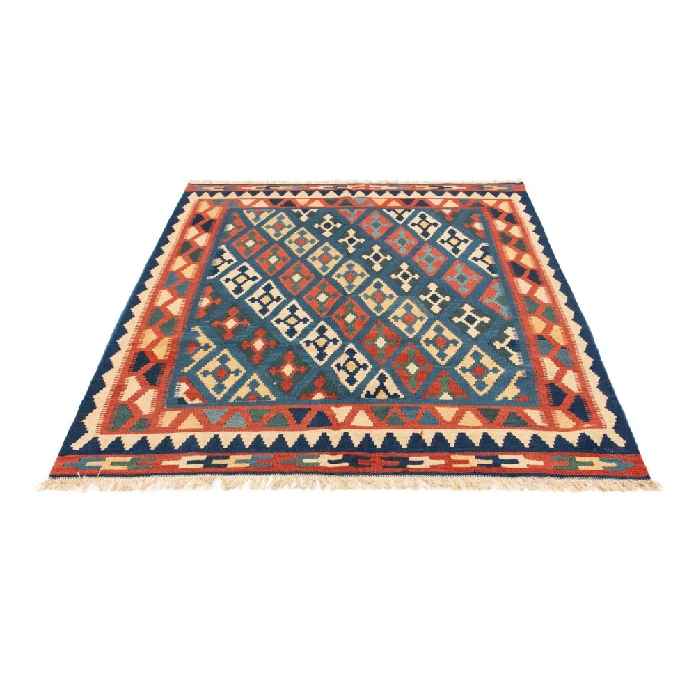 Kelim Teppich - Oriental 174 x 148 cm - blau
