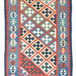 Kelim Teppich - Oriental 175 x 124 cm - blau