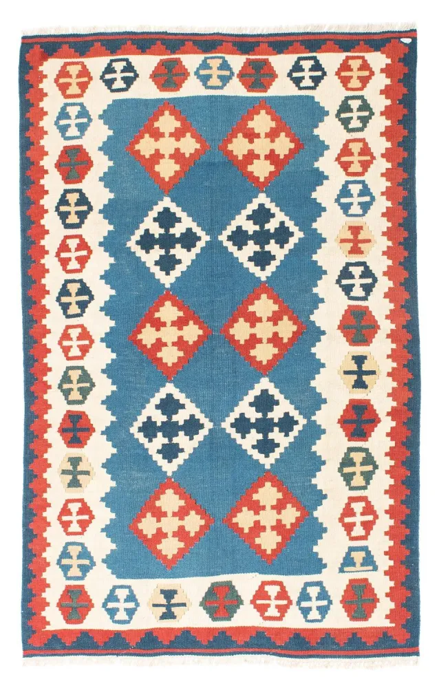 Kelim Teppich - Oriental 177 x 117 cm - blau