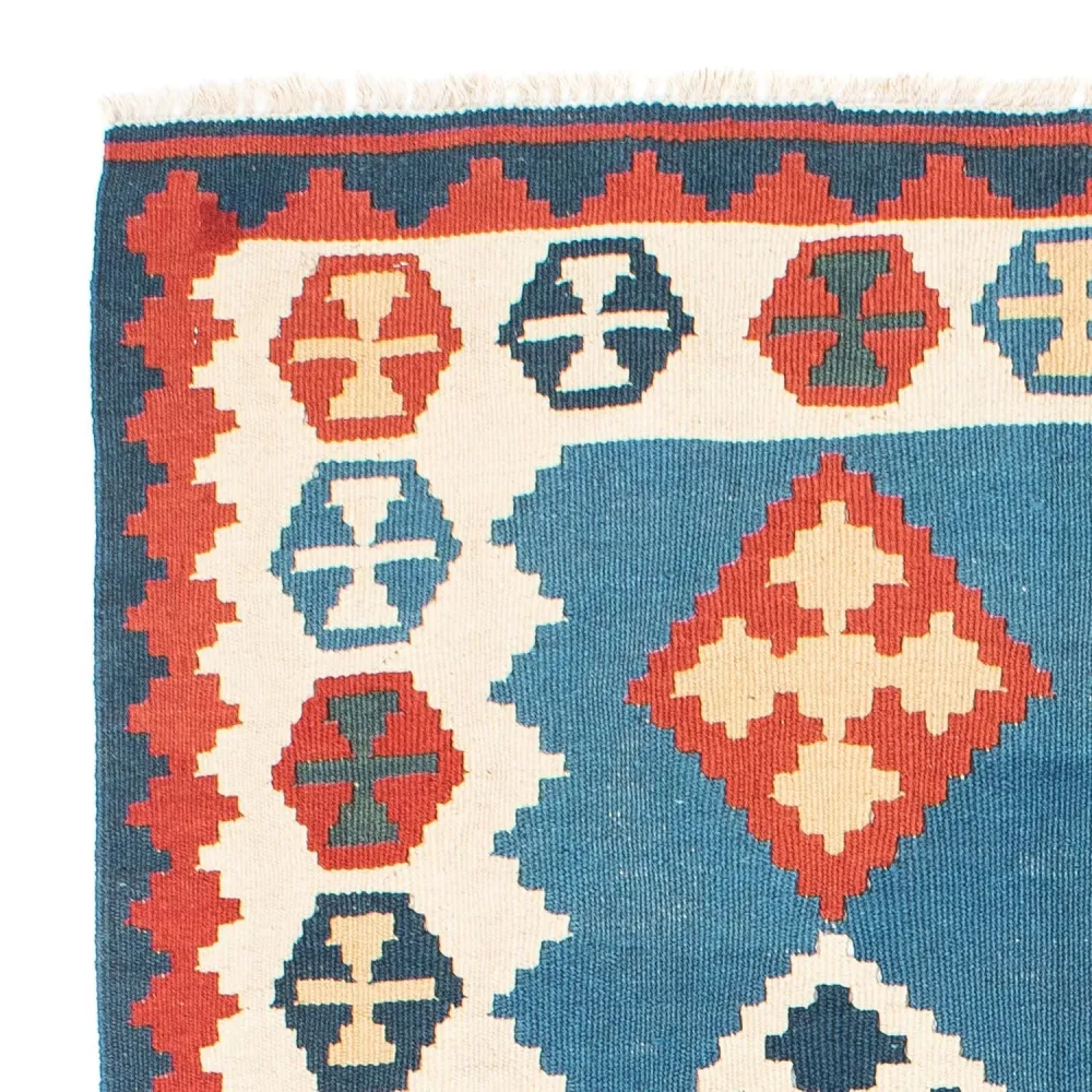 Kelim Teppich - Oriental 177 x 117 cm - blau