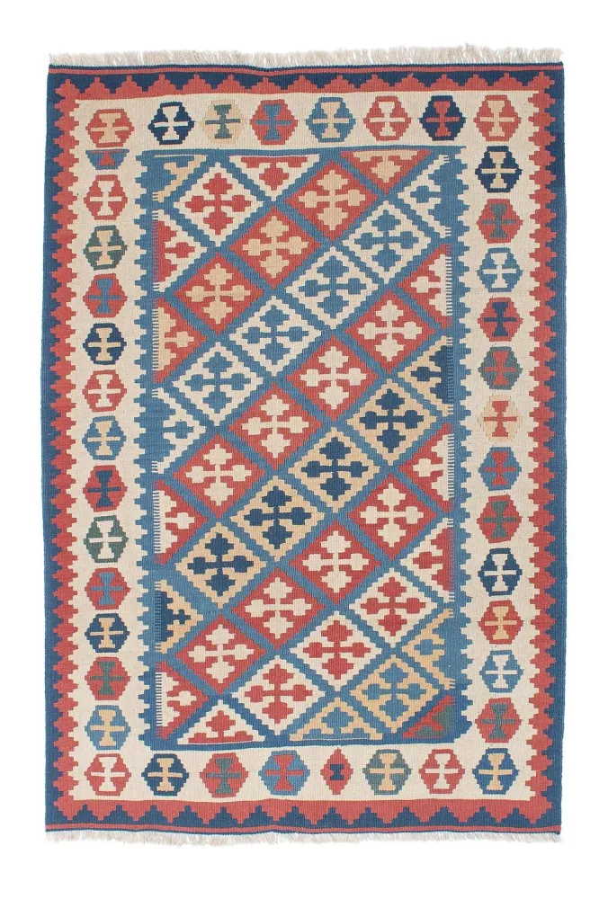 Kelim Teppich - Oriental 180 x 118 cm - blau