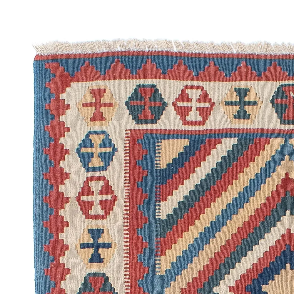 Kelim Teppich - Oriental 183 x 124 cm - blau