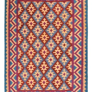 Kelim Teppich - Oriental - 199 x 151 cm - mehrfarbig