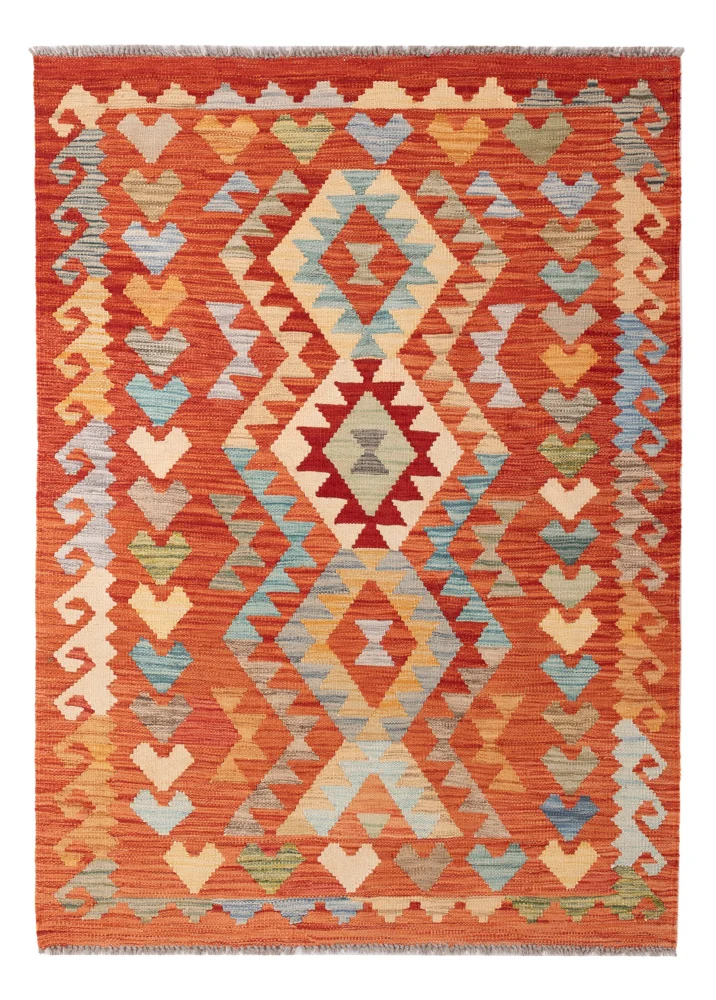Kelim Teppich - Splash - 150 x 109 cm - bunt