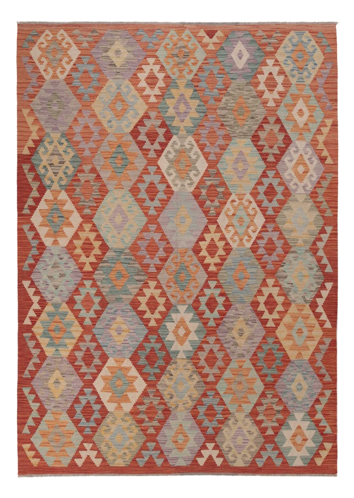 Kelim Teppich - Splash - 252 x 178 cm - mehrfarbig