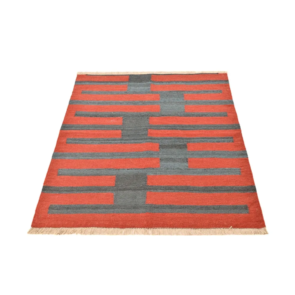 Kelim Teppich - Trendy - 144 x 107 cm - mehrfarbig