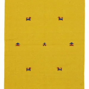 Kelim Teppich - Trendy 180 x 120 cm - gelb