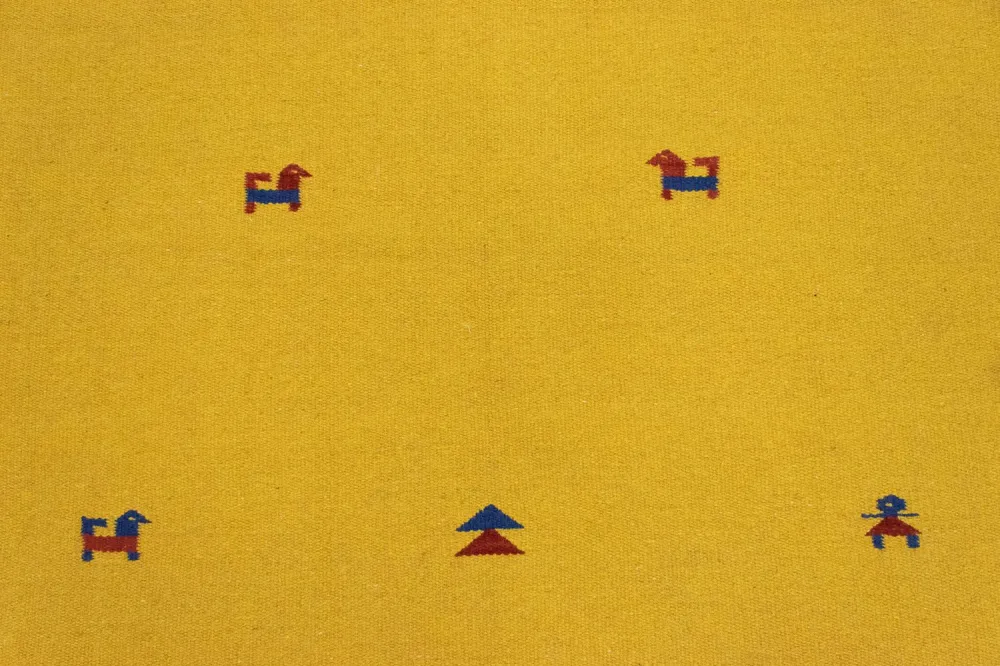Kelim Teppich - Trendy 180 x 120 cm - gelb