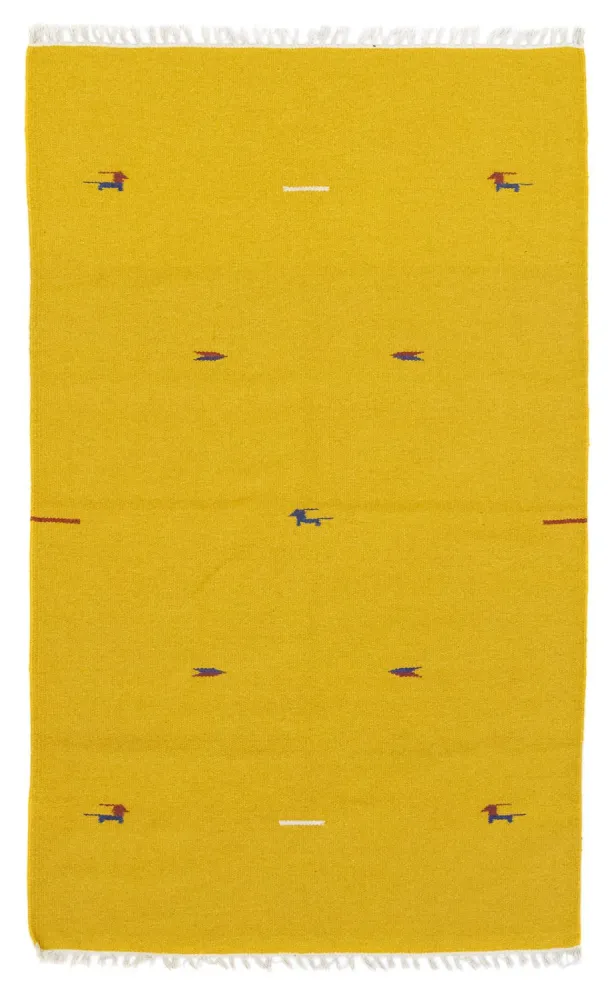 Kelim Teppich - Trendy 180 x 120 cm - gelb