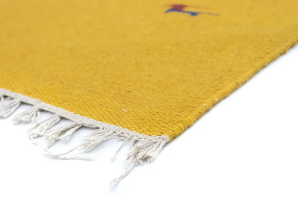 Kelim Teppich - Trendy 180 x 120 cm - gelb