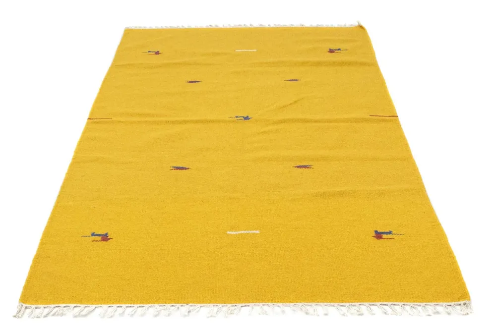 Kelim Teppich - Trendy 180 x 120 cm - gelb