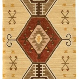 Kelim Teppich - Trendy 187 x 126 cm - gelb