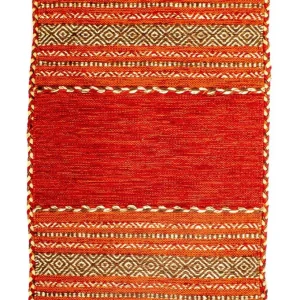 Kelim Teppich - Trendy 90 x 60 cm - rot