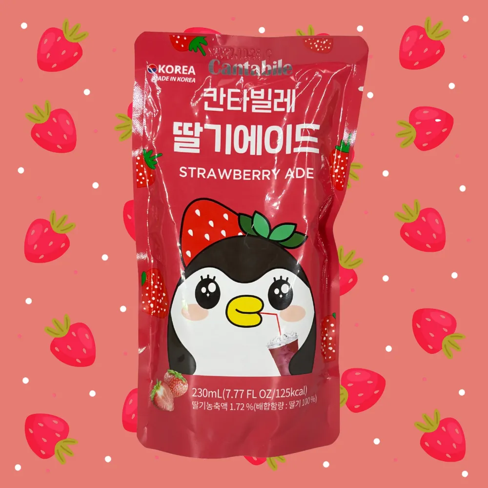 Cantabile Strawberry Flavored Ade, VPE: 230ml, VKE: 10x230ml