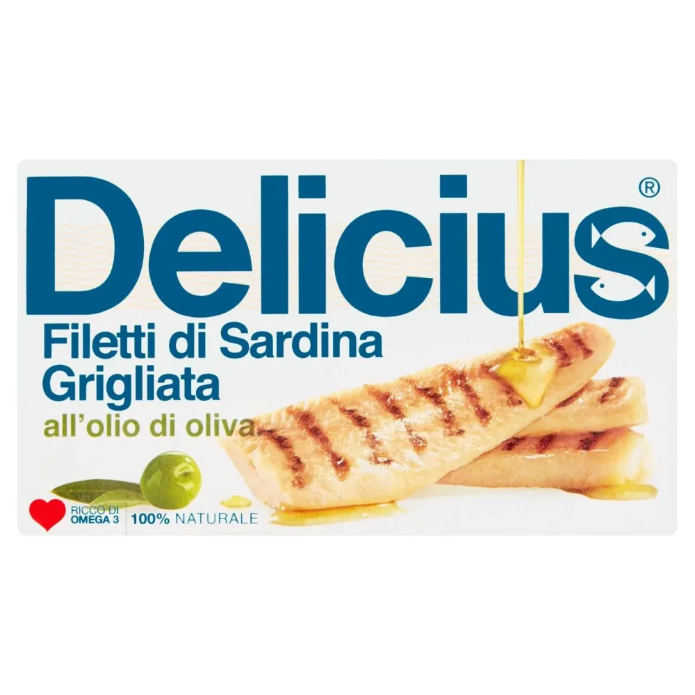 Delicius gegrillte Sardinenfilets Olivenöl 90G