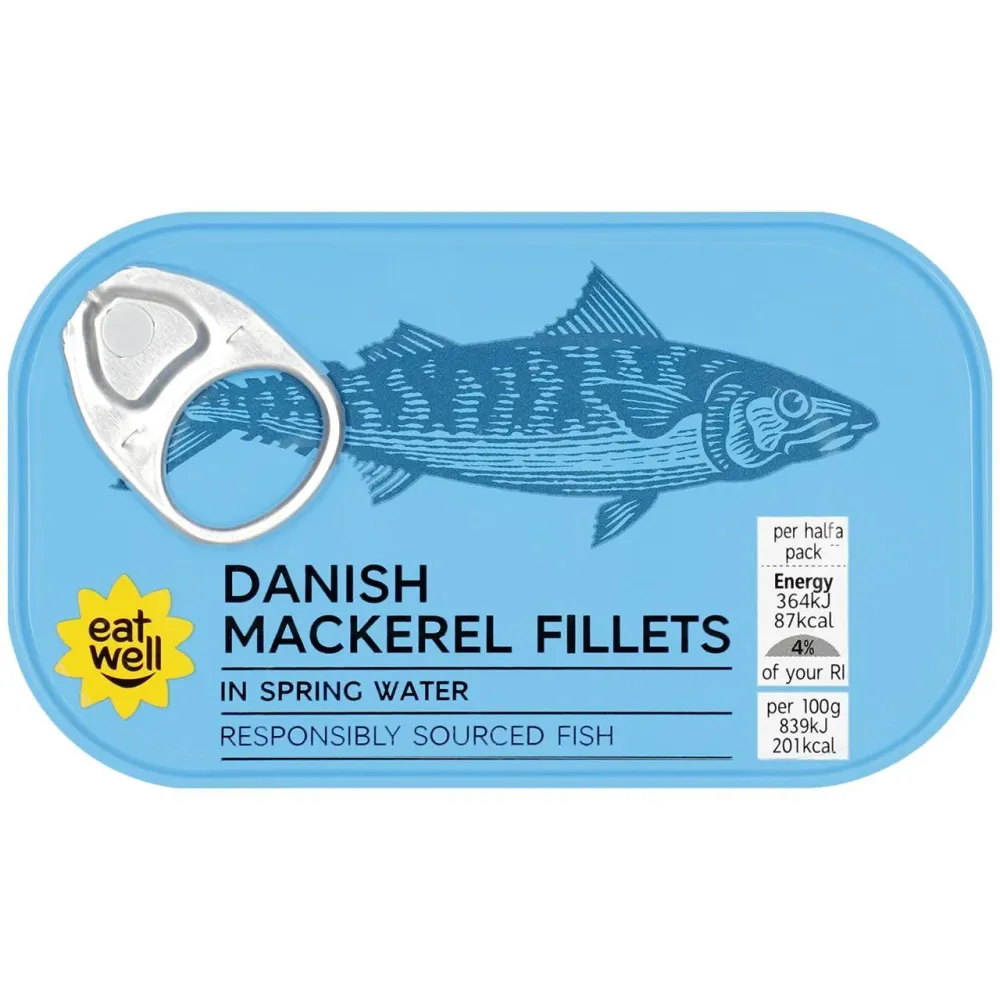 M & S Dänische Makrelenfilets Quellwasser 125G