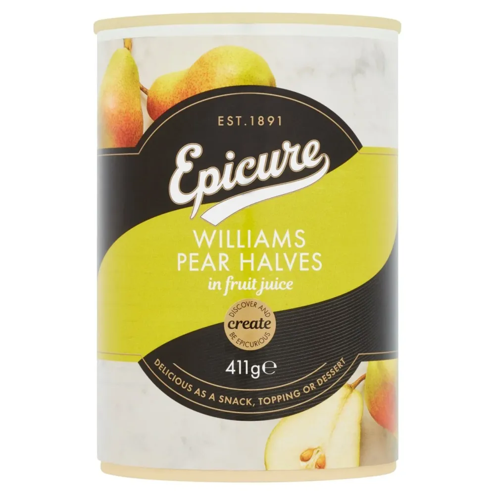 Epicure Williams Birnenhälften Fruchtsaft 411g