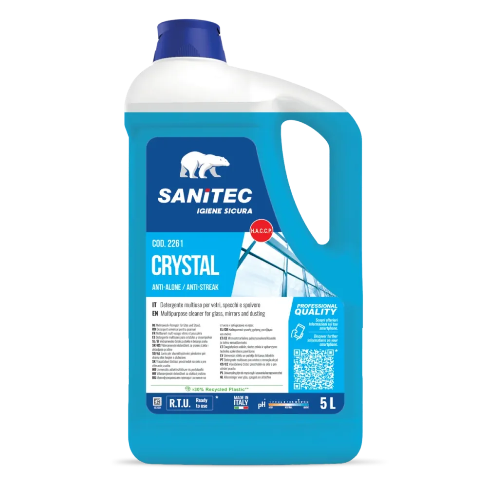 Sanitec Crystal Mehrzweck-Glas- und Staubreiniger 5 Liter