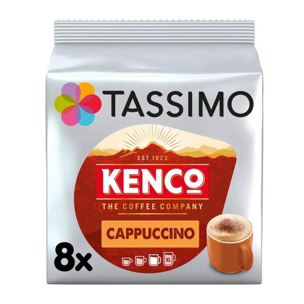 Tassimo Kenco Cappuccino Coffee Pods 8 pro Packung