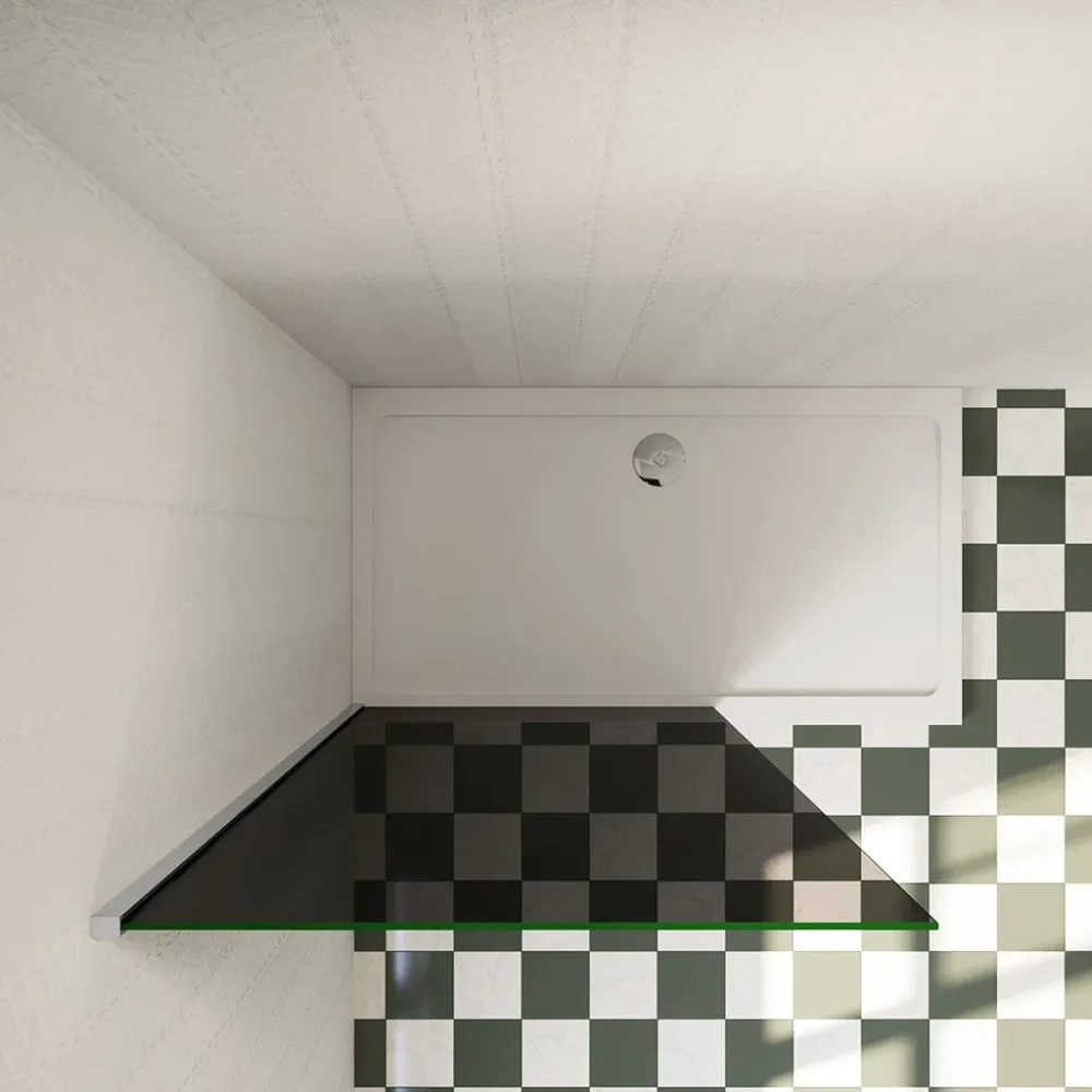 80 cm Walk Duschwand Glasschutzfolie 8mm Glas H.200 cm