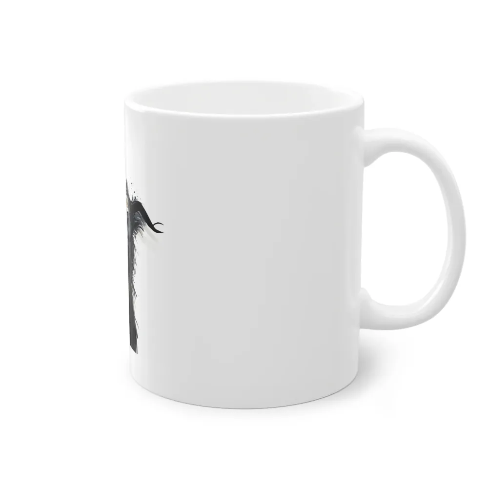 Weiße Tasse "Funny Border Collie"