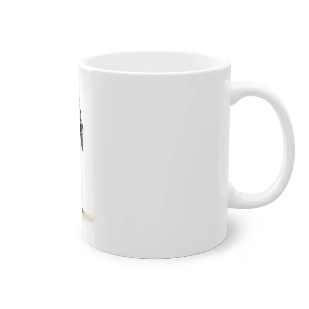 Weiße Tasse "Funny Dachshund"