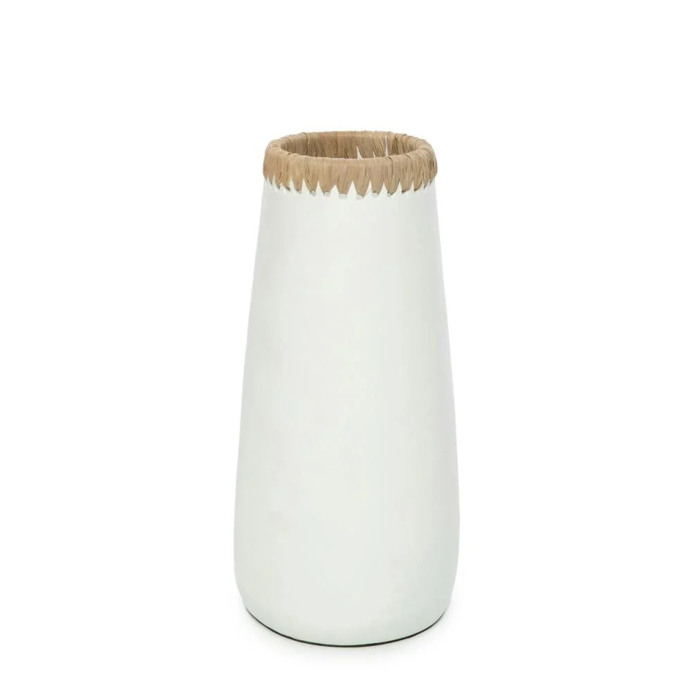 Bazar Bizarre Die hinterhältige Vase-Weiß Natur-L