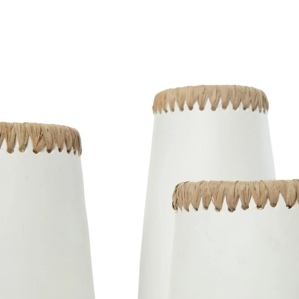 Bazar Bizarre Die hinterhältige Vase-Weiß Natur-L