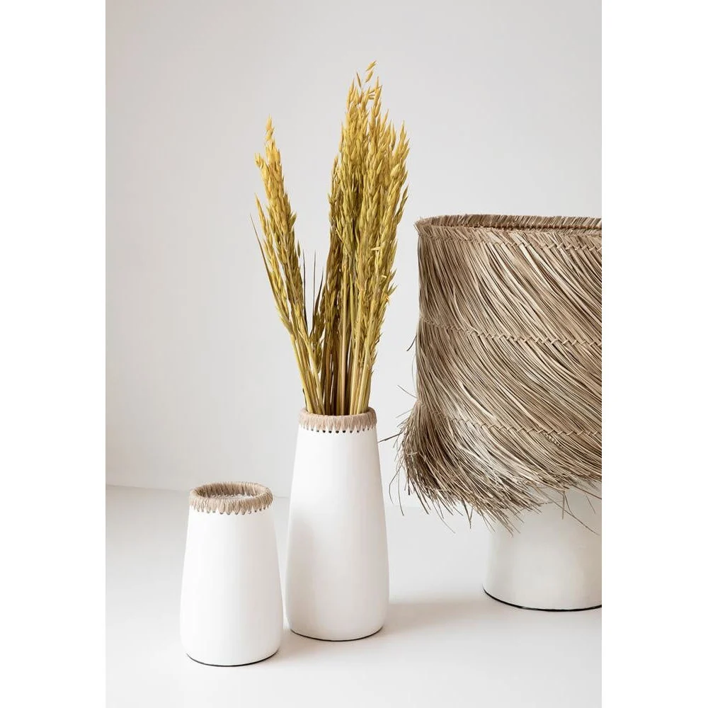 Bazar Bizarre Die hinterhältige Vase-Weiß Natur-L