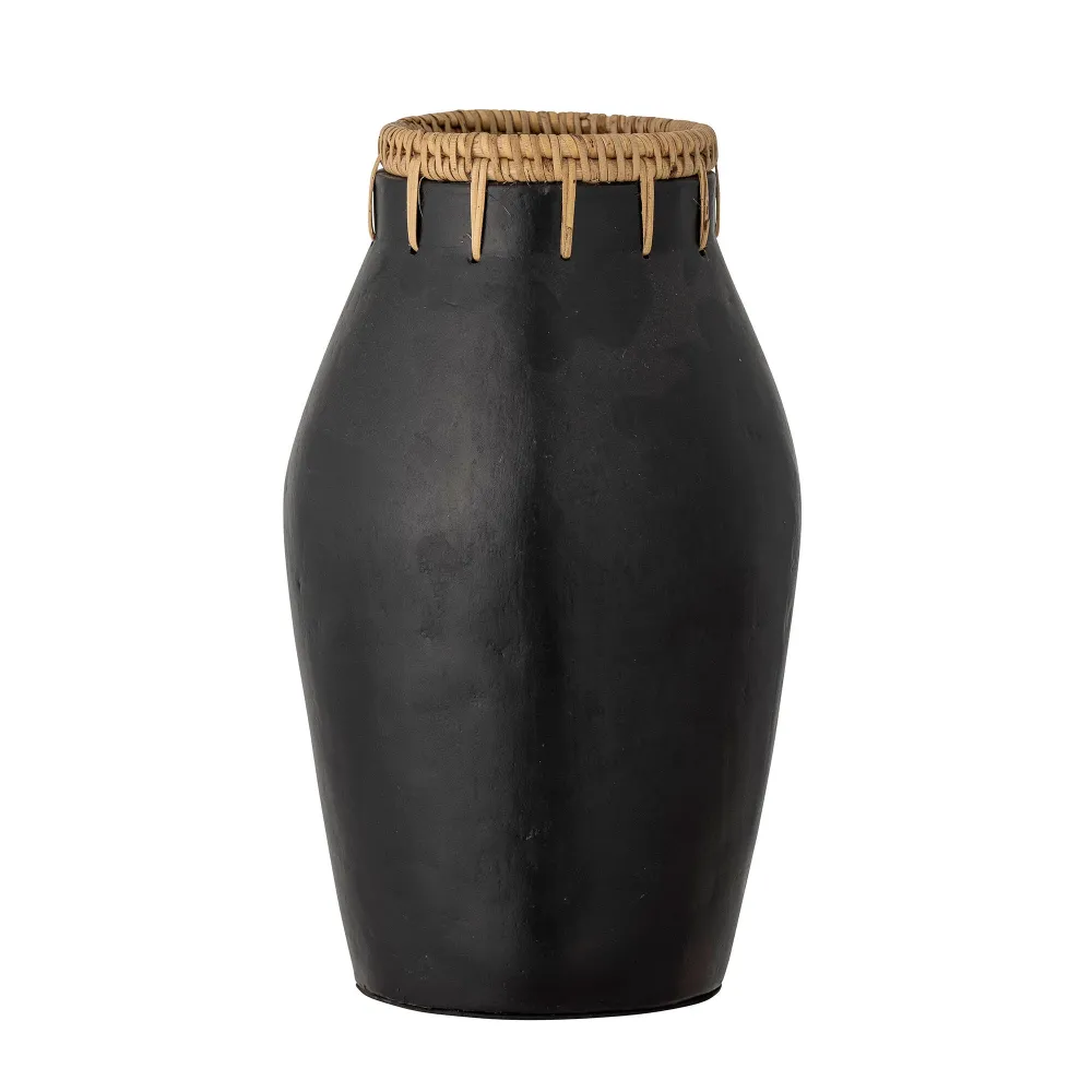 Blooming ville Dixon Deco Vase, Schwarz, Terrakotta