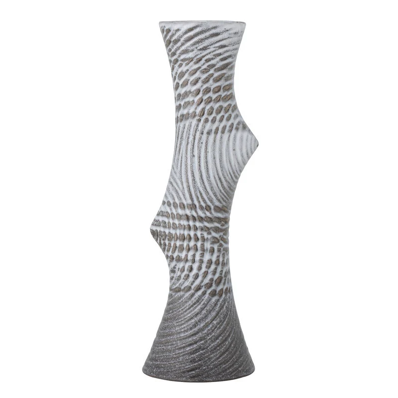 Blooming ville Raheem Vase, Grau, Steinzeug