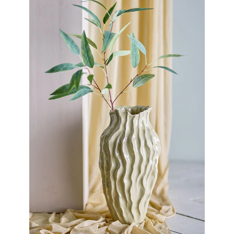Bloomingville Valeria Vase, Natur, Steinzeug