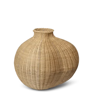 Bola Braided Floor Vase - Natural