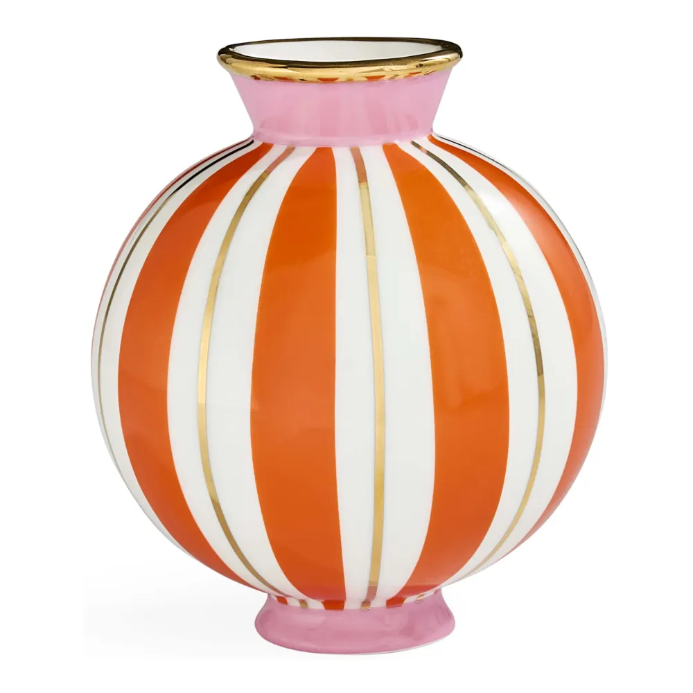 Bud Vase PORTOFINO, orange/pink 12x5x14cm