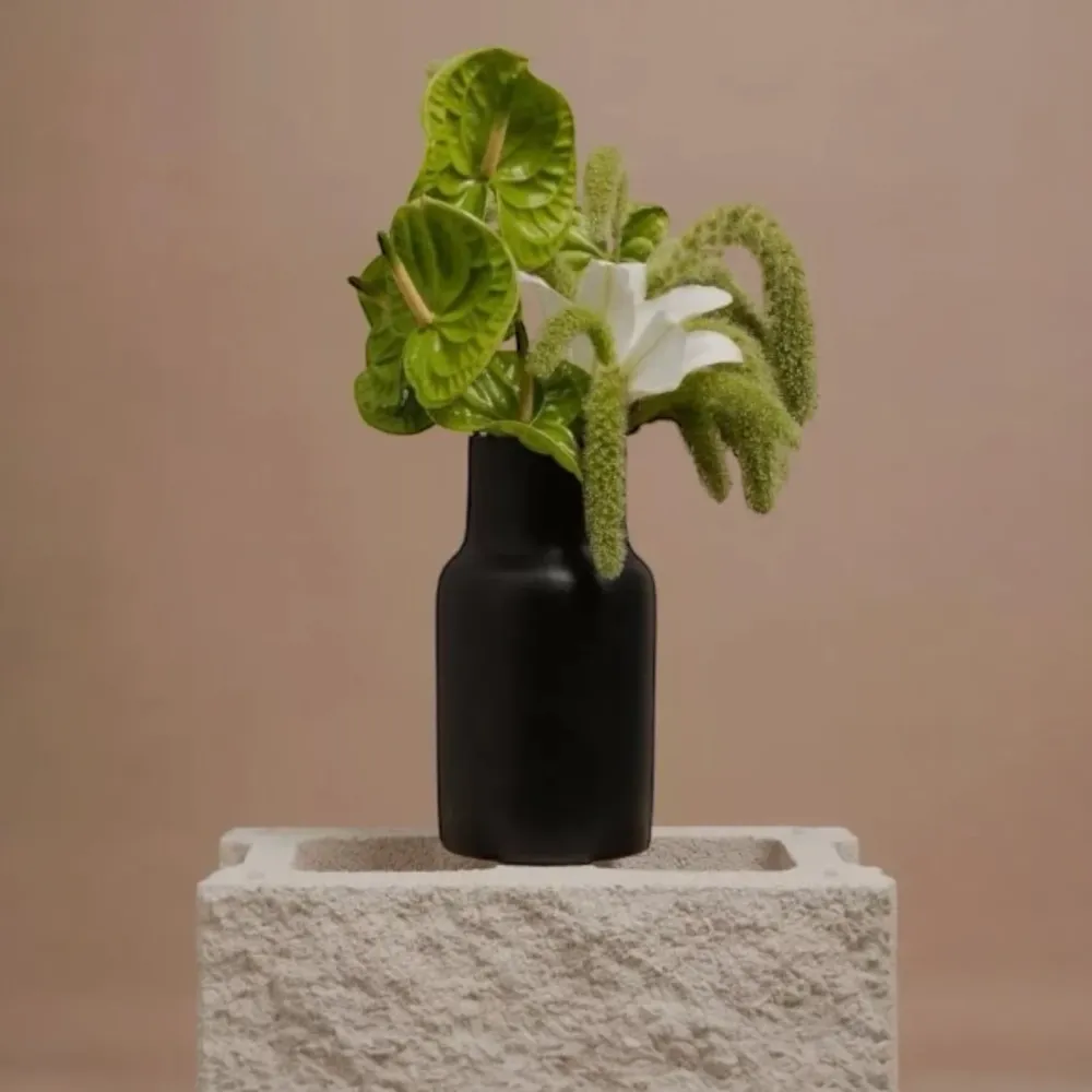o cactuu Vase Blanc 01 Schwarz