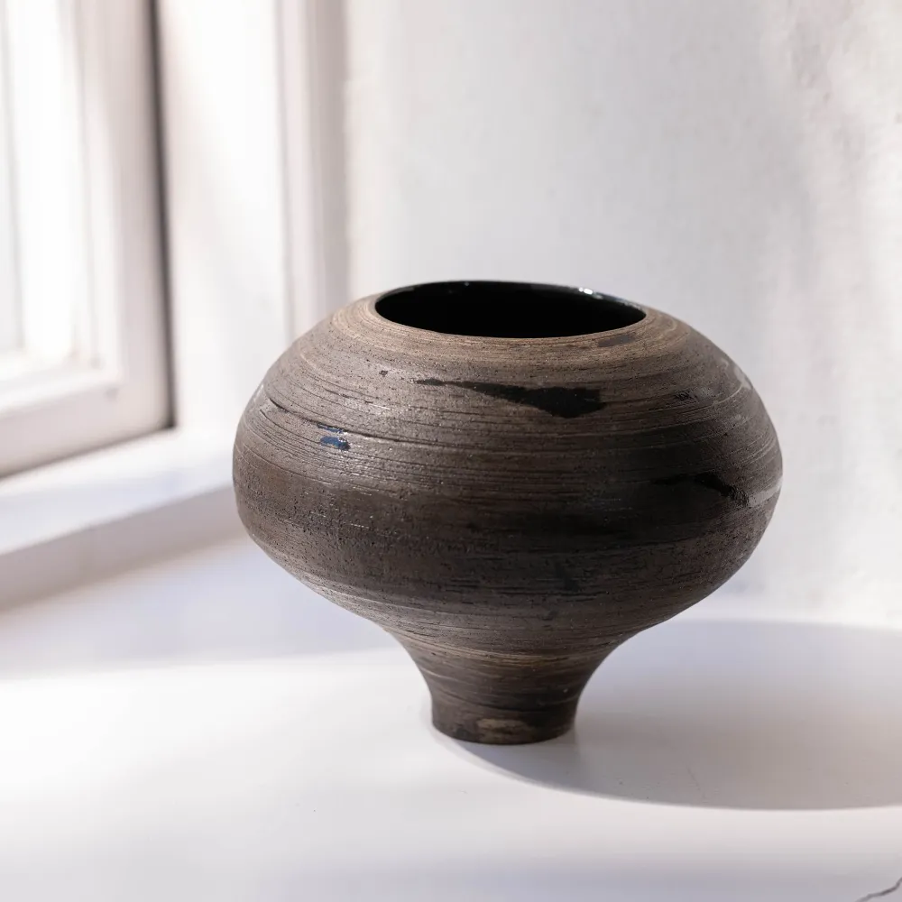 Carolin Ludwigs, Vase Amphore braun (CL06)