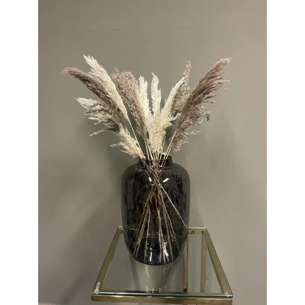 Cheetah Vase Smoke Medium