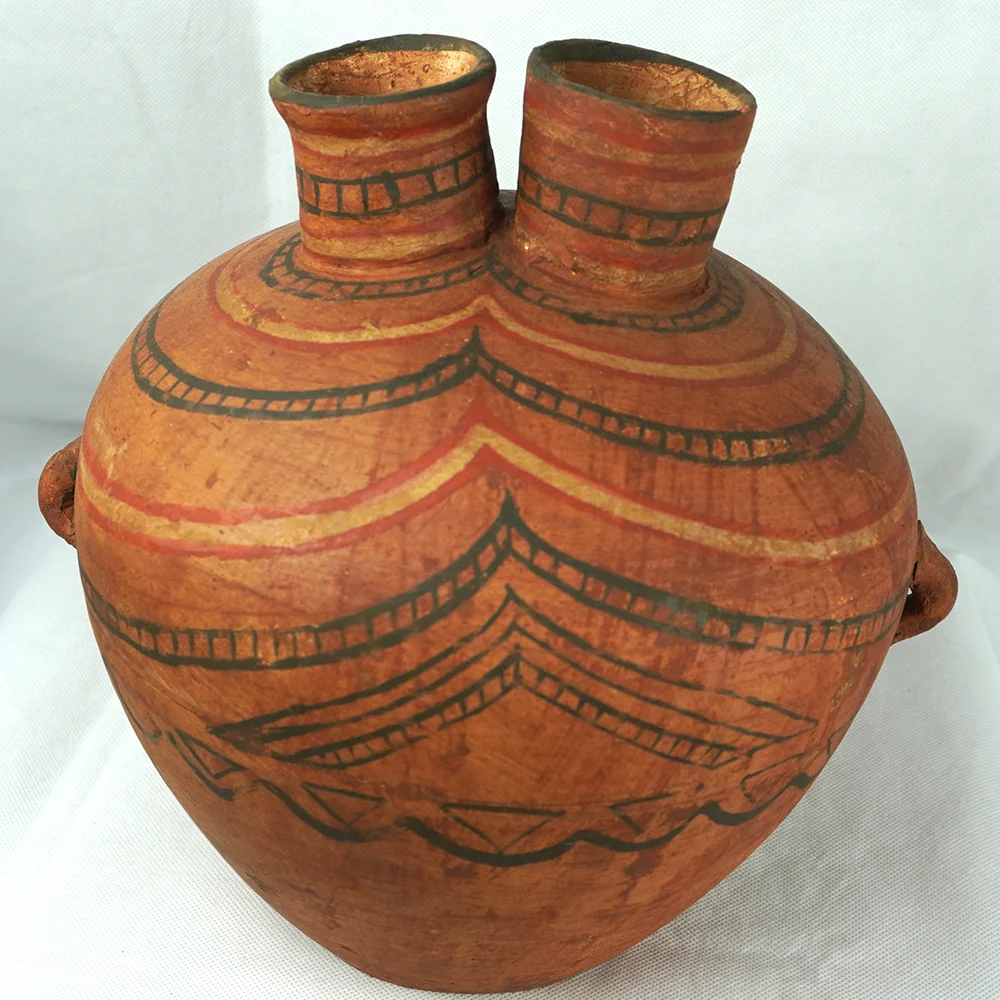 chinesisch Vase Terrakotta Deko indoor Home asiatisch antil Stil