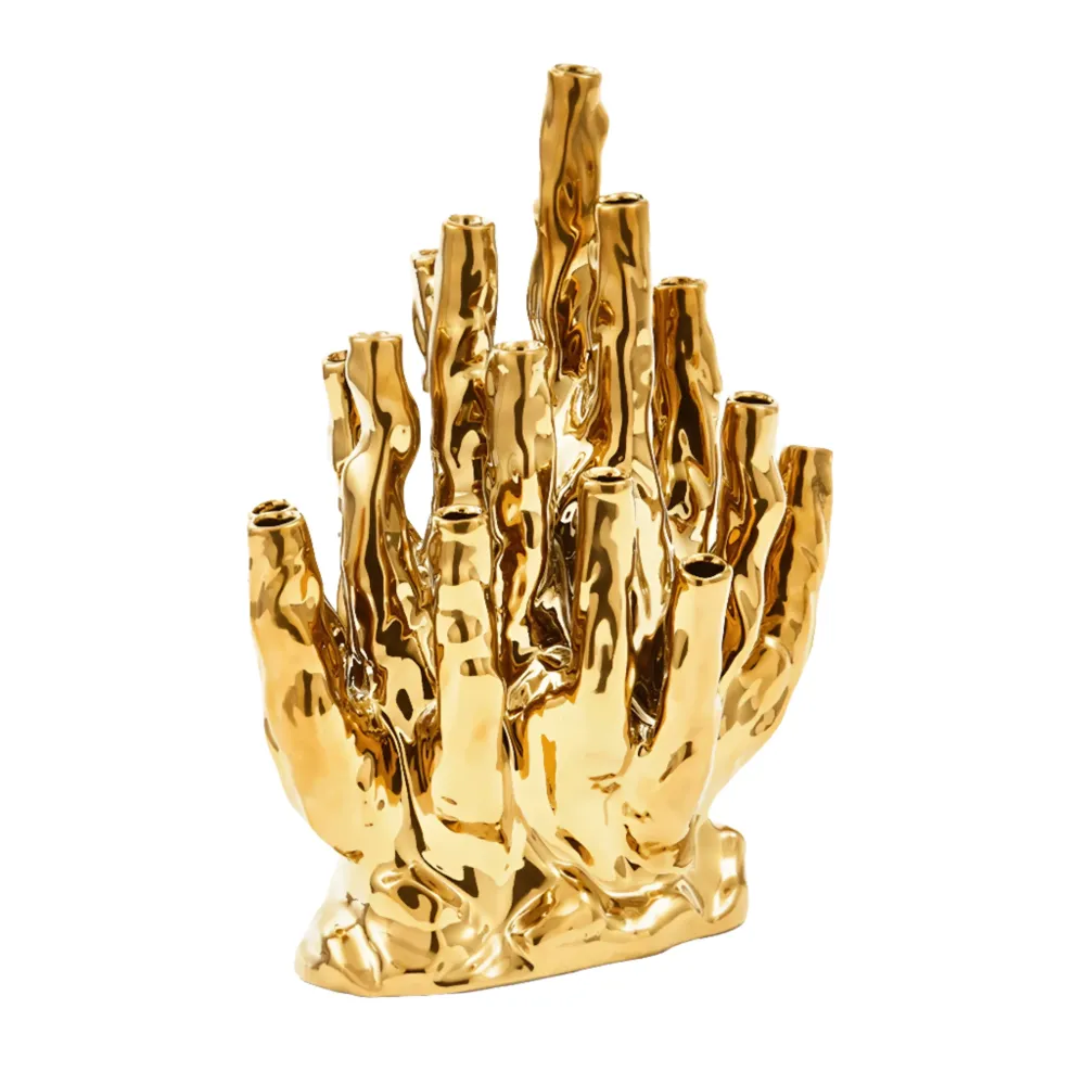 CORAL 20-TULPEN Vase gold