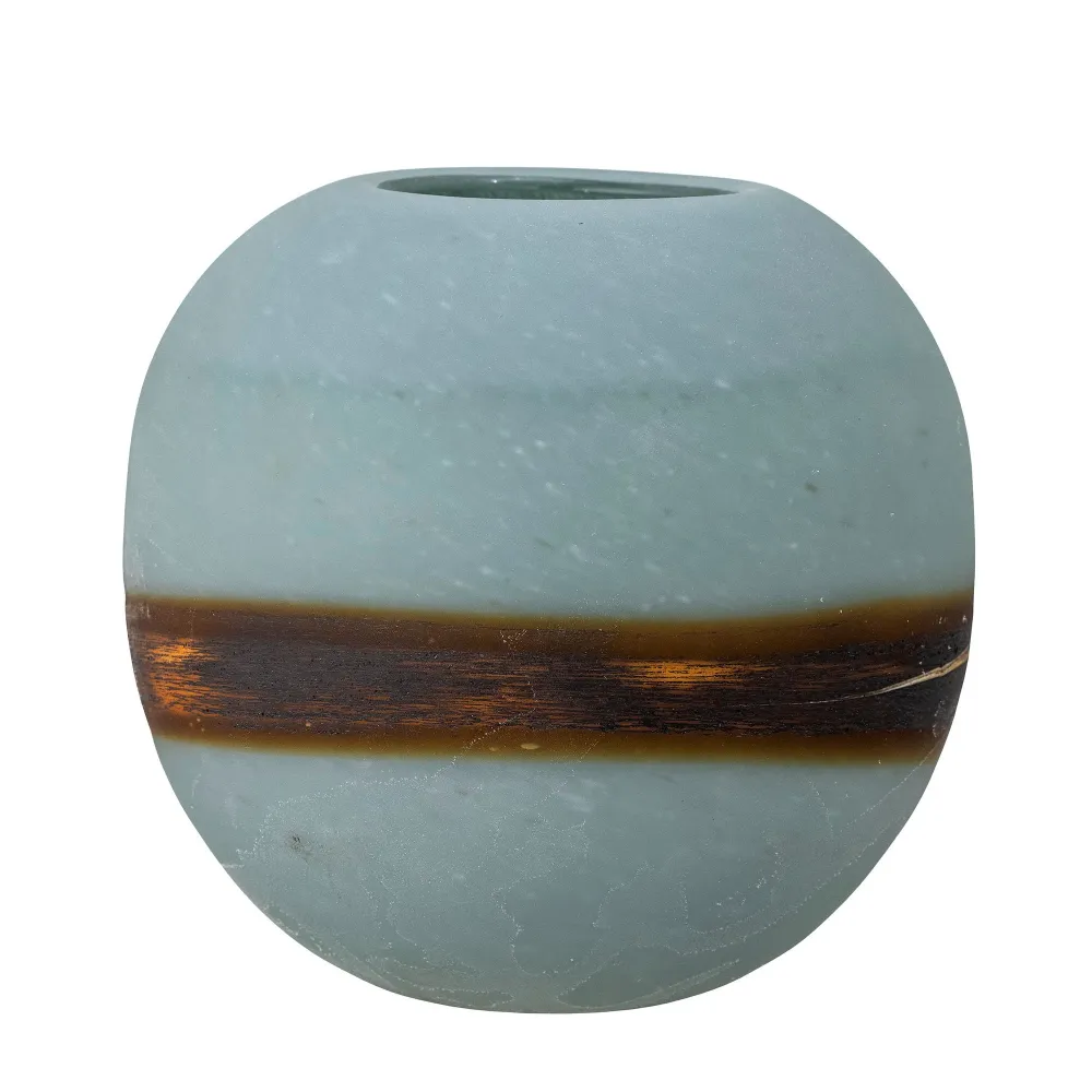 Creative Collection Melike Vase, Blau, Glas