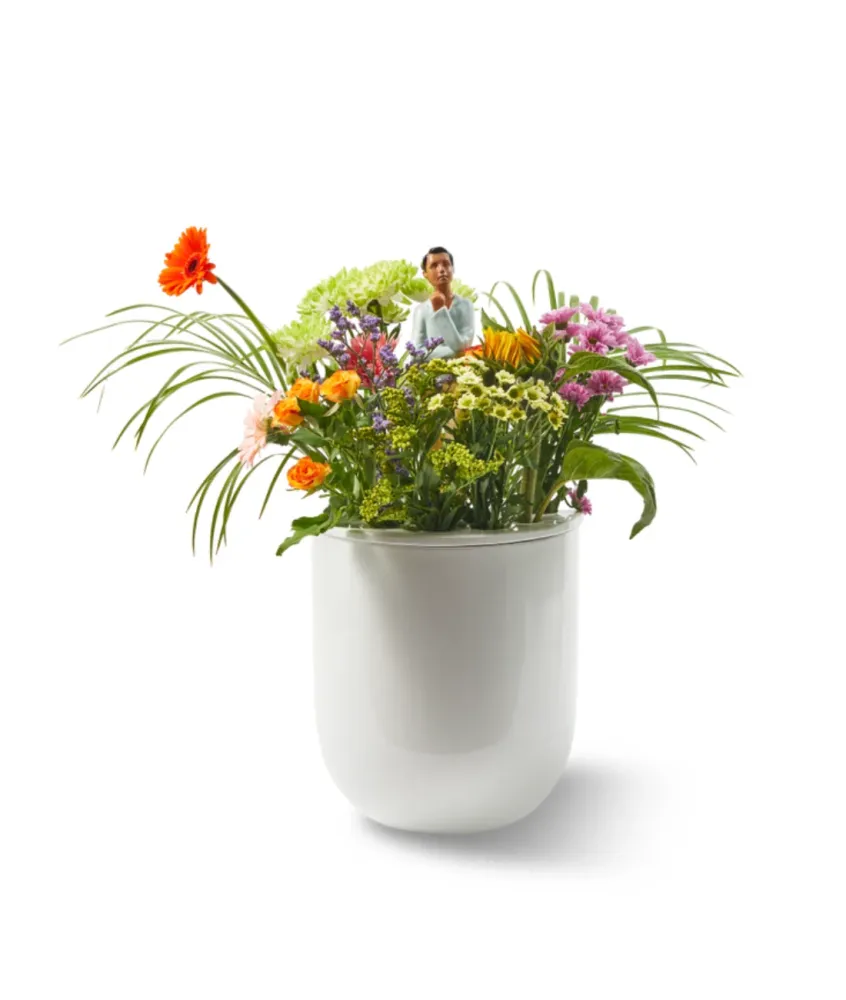 DAY DREAM Vase aus weißer Keramik