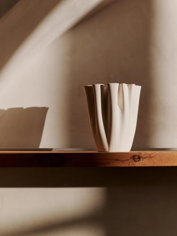 Dedali Vase - Medium - Off-White