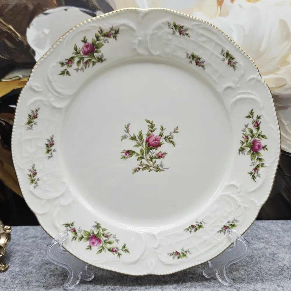 Der erstaunliche Rosenthal. Klassische Rose Sammlung" Creme Porzellanteller (20 cm)