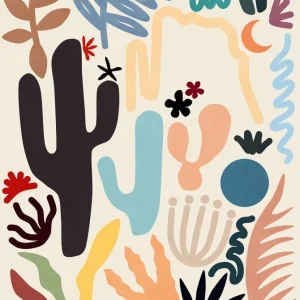 Desert Flora Colors and Shapes