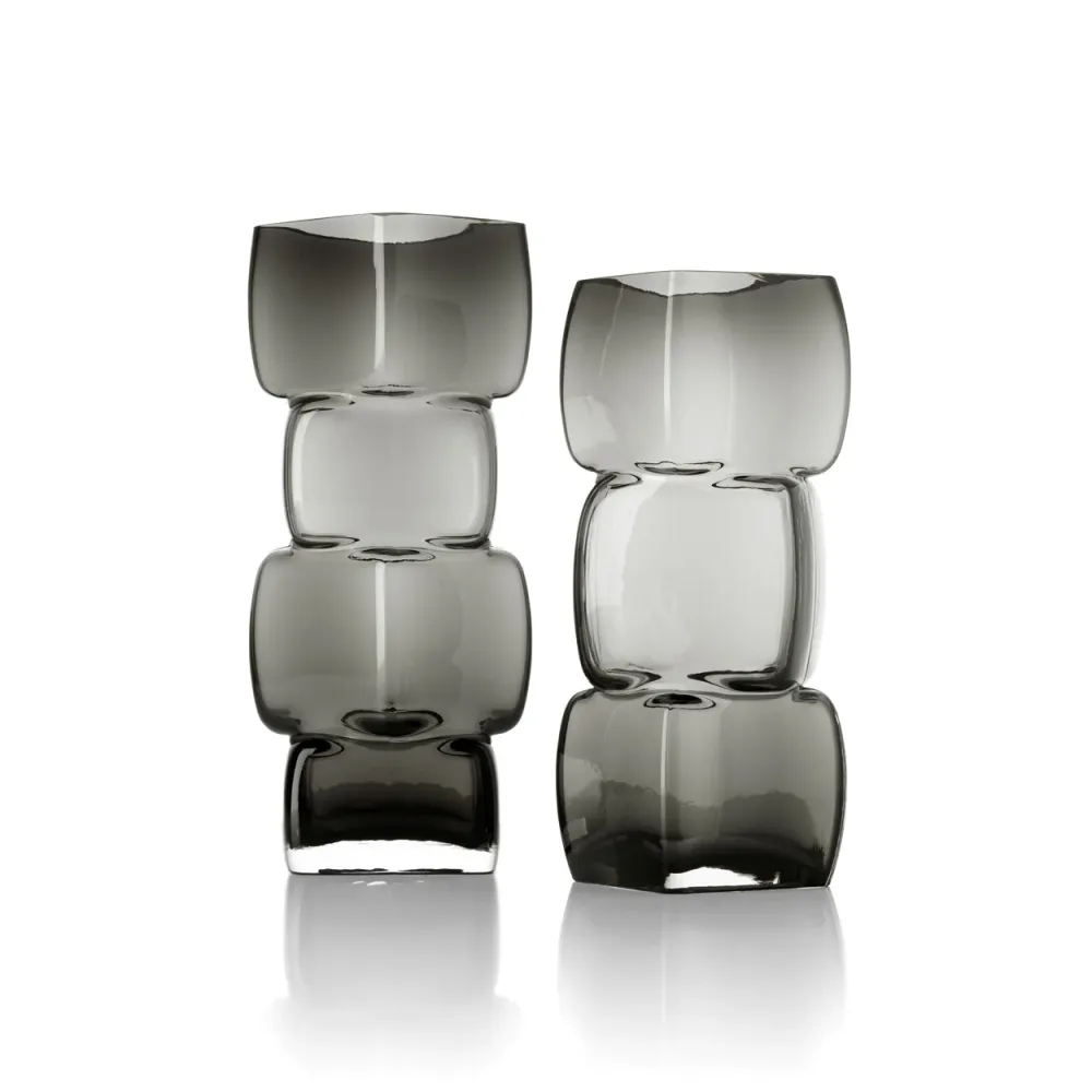 Die Cubes Vase – Dunkelgrau – M
