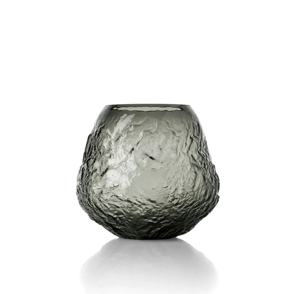 Die Earth Crater Vase - Schwarz - L